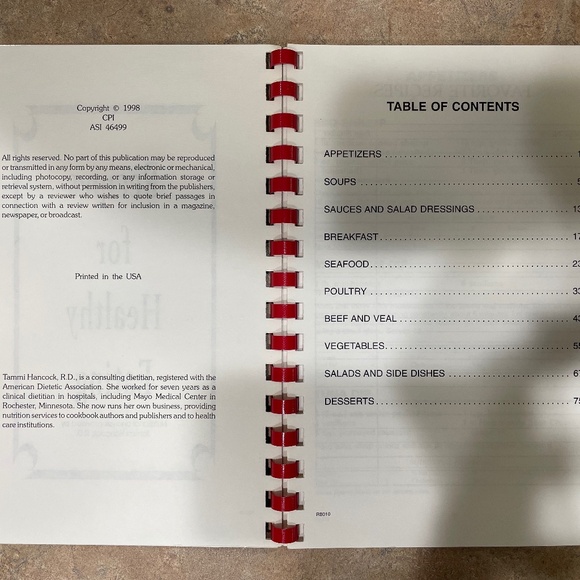 New "Recipes for Healthy Eating" Spiral Cookbook - Picture 8 of 8